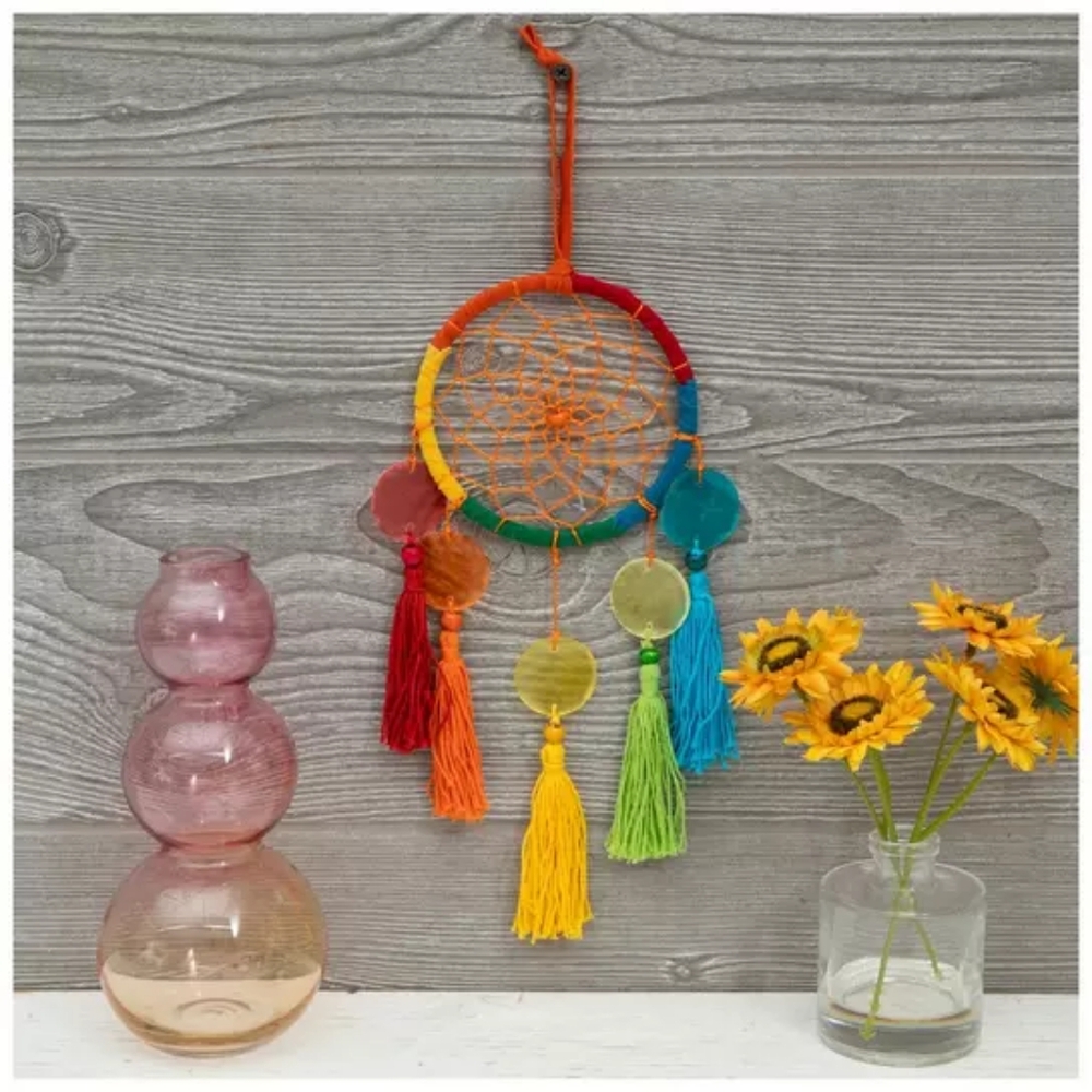 Rainbow Capiz Dreamcatcher(NWOT)